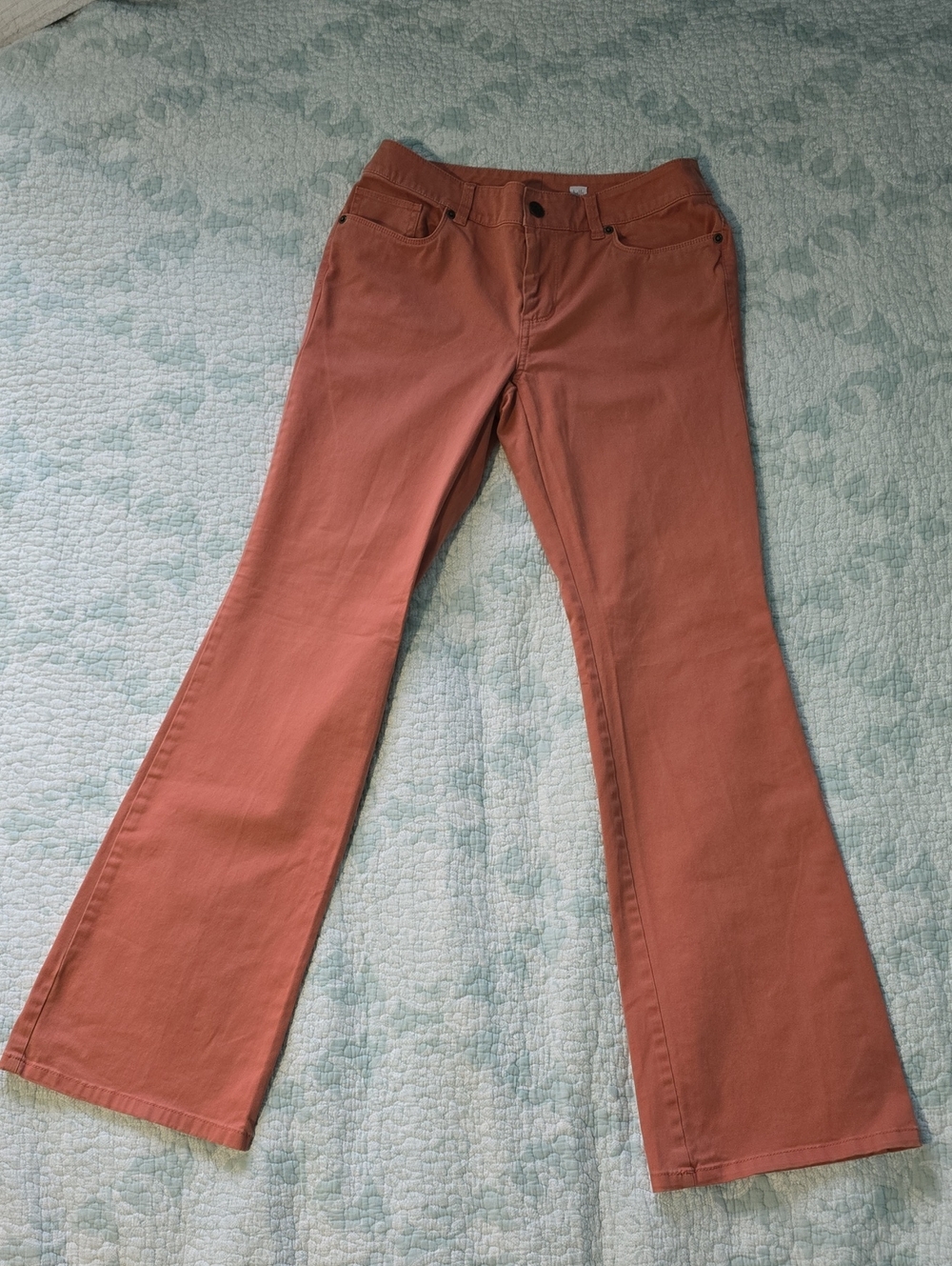 Chico's Dusty Rose Flare Jeans - Wide Leg Silhouette